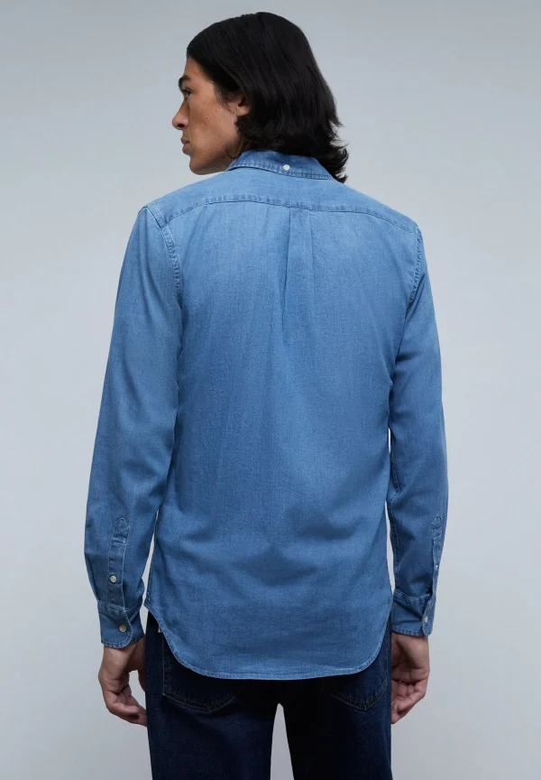 scalperscompany Camisa Denim Cuello Botones-Hombre Camisas