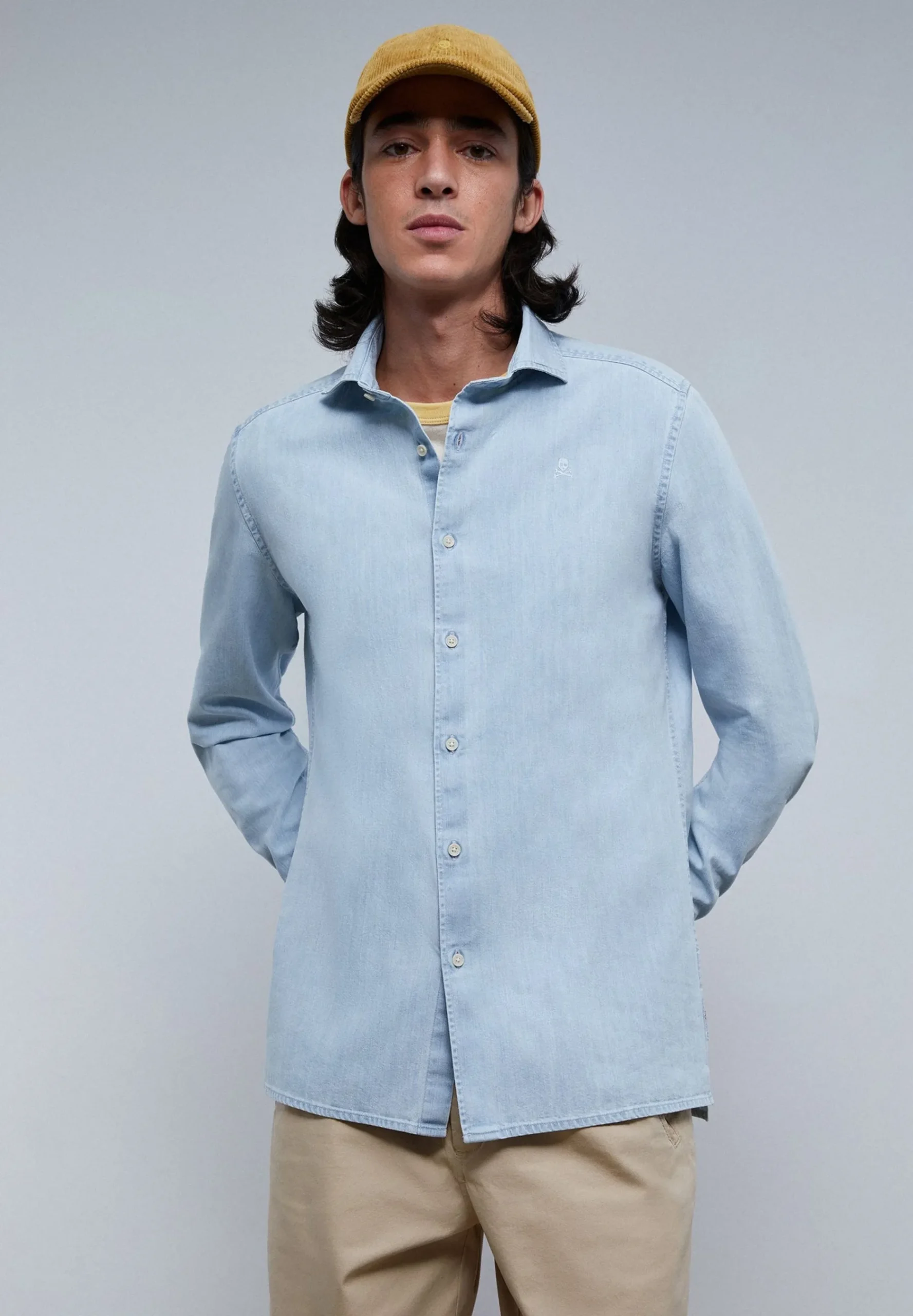 camisa_denim_lavada_calav_0.webp scalperscompany Camisa Denim Lavada Calavera Tono-Hombre Camisas
