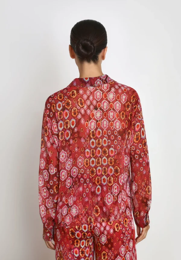 scalperscompany Camisa Fluida Etnica-Mujer Total Look