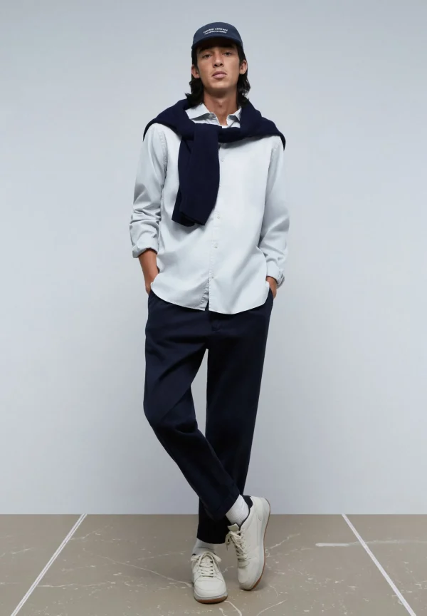 scalperscompany Camisa Lavada Calavera-Hombre Camisas