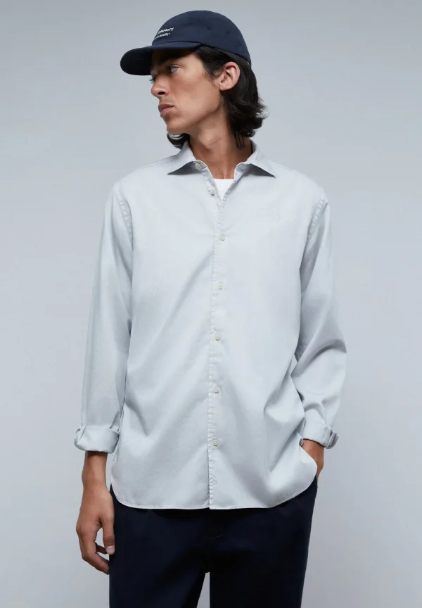 scalperscompany Camisa Lavada Calavera-Hombre Camisas
