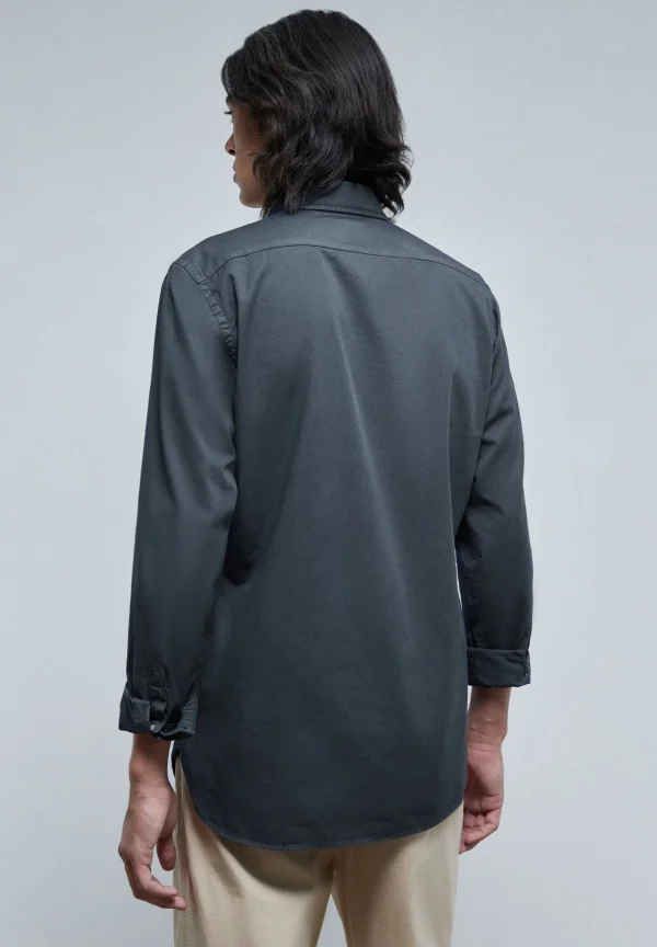 scalperscompany Camisa Lavada Calavera-Hombre Camisas