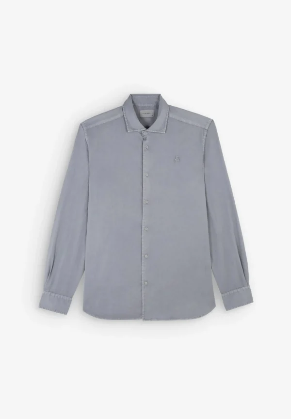 scalperscompany Camisa Lavada Calavera-Hombre Camisas