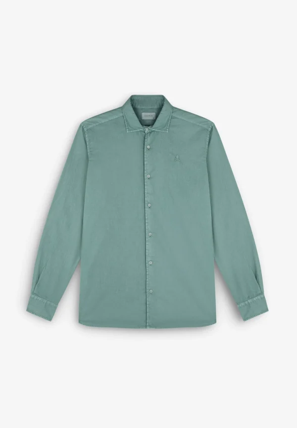 scalperscompany Camisa Lavada Calavera-Hombre Camisas
