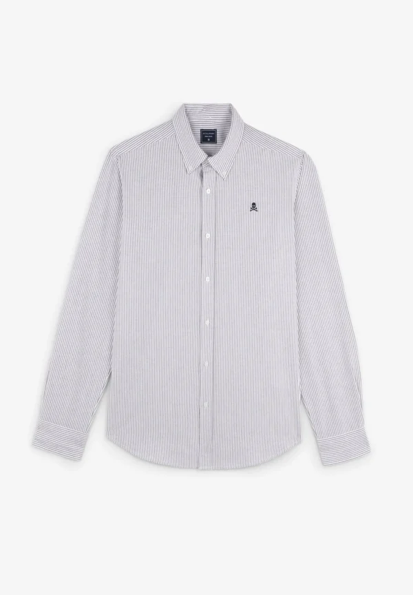 scalperscompany Camisa Oxford Cuello Botones-Hombre Camisas