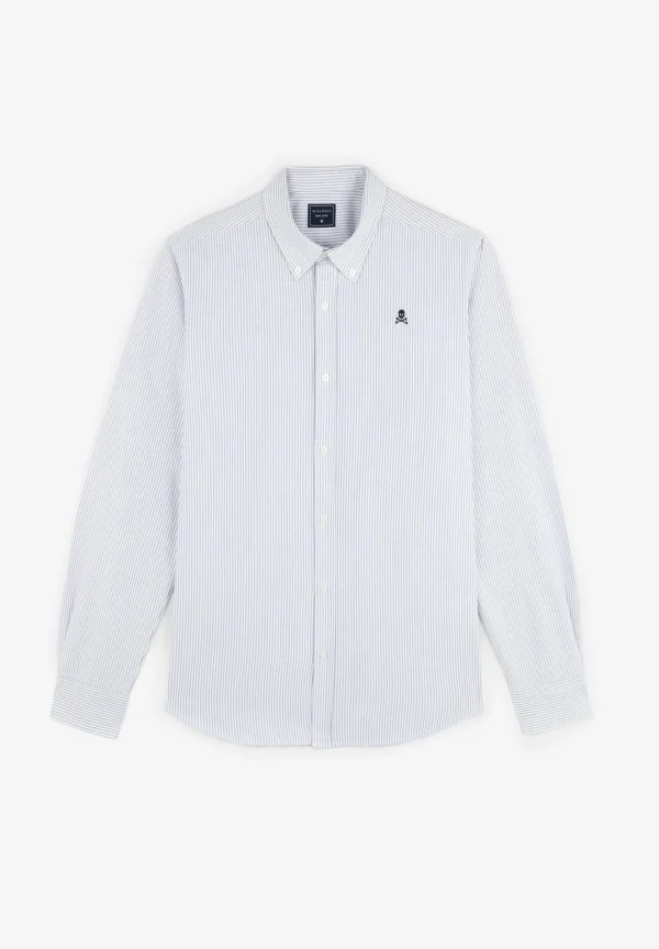 scalperscompany Camisa Oxford Cuello Botones-Hombre Camisas
