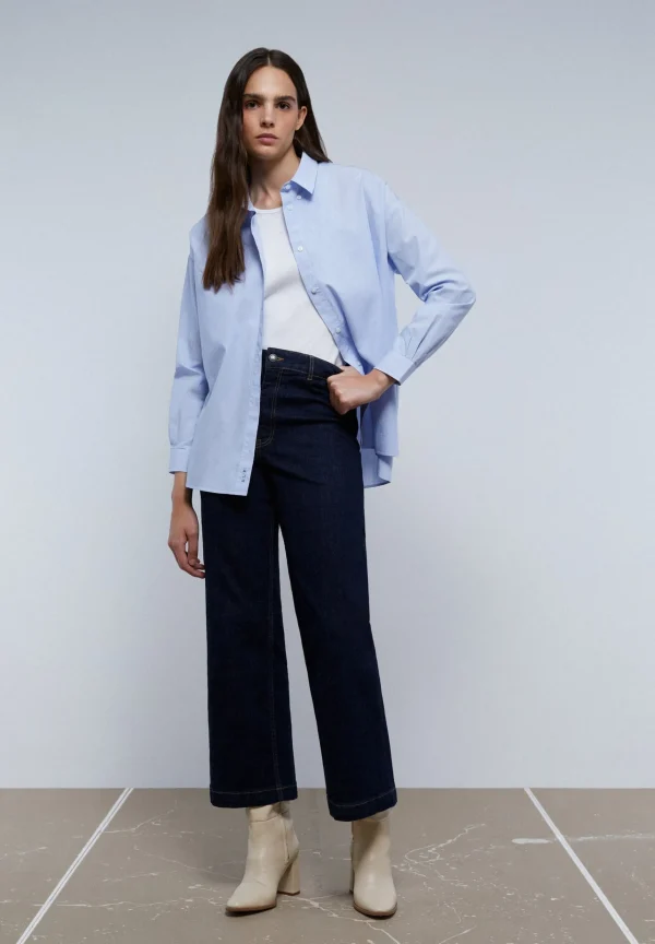 scalperscompany Camisa Oxford Cuello Botones-Mujer Camisas Y Blusas