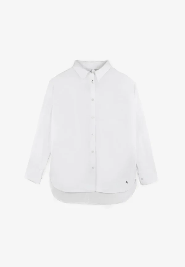 scalperscompany Camisa Oxford Cuello Botones-Mujer Camisas Y Blusas