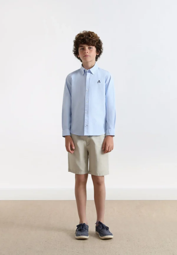 scalperscompany Camisa Oxford Cuello Botones-Niños Mini Me