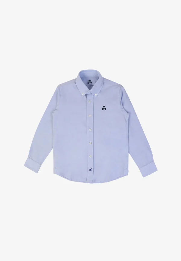 scalperscompany Camisa Oxford Cuello Botones-Niños Mini Me