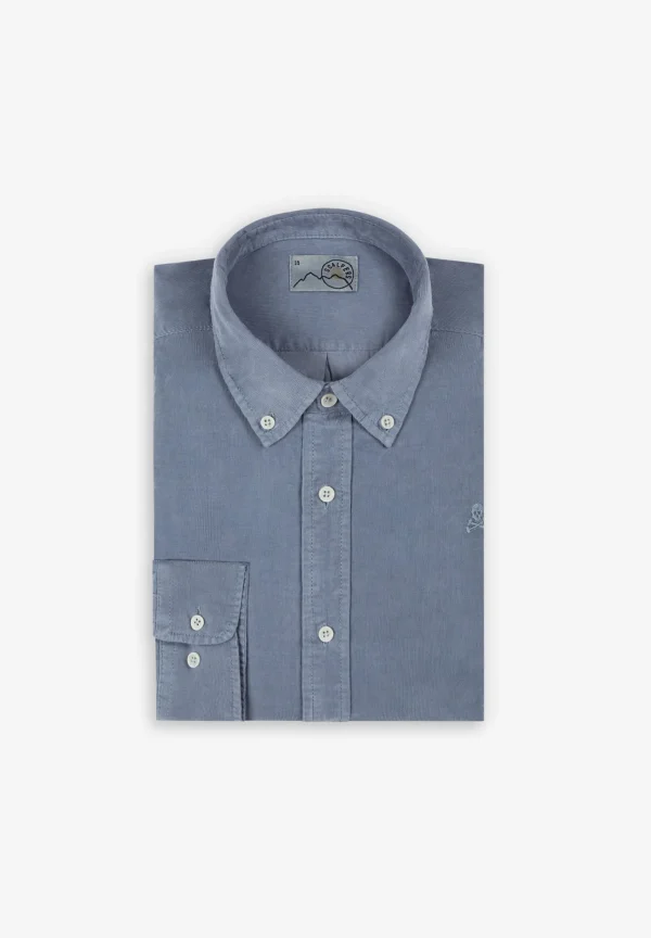 scalperscompany Camisa Pana Calavera-Hombre Camisas