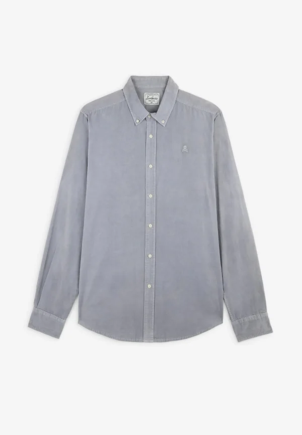 scalperscompany Camisa Pana Cuello Con Botones-Hombre Camisas