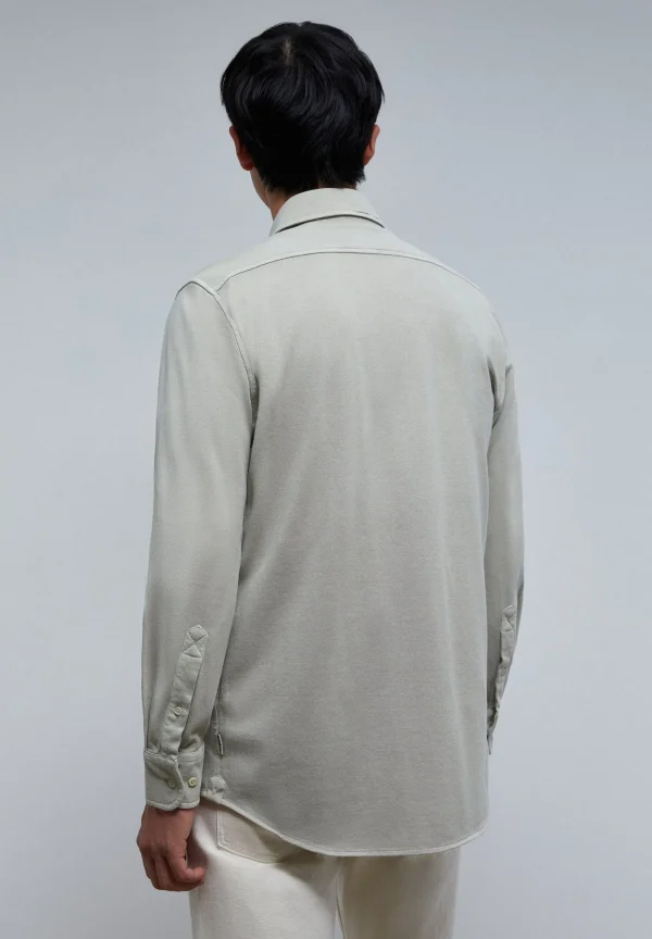 scalperscompany Camisa Pique Calavera Tono-Hombre Camisas