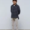 scalperscompany Camisa Polera Cuadros-Niños Camisas