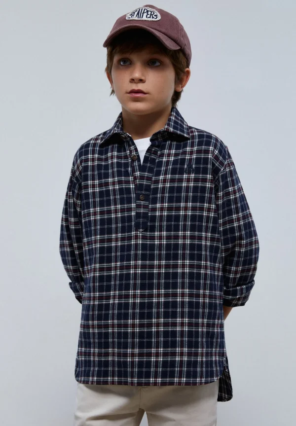 scalperscompany Camisa Polera Cuadros-Niños Camisas