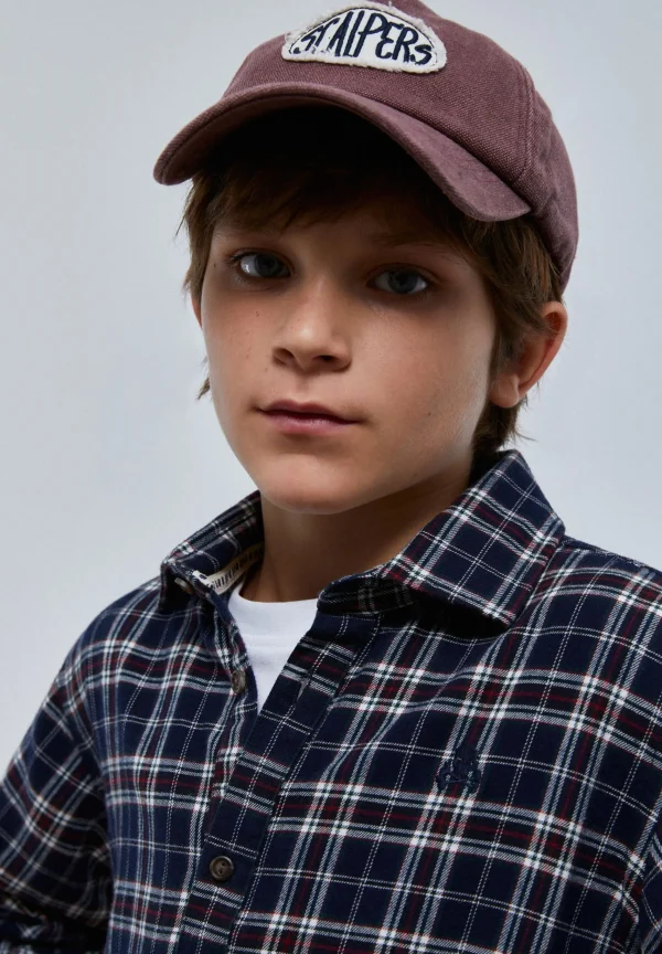 scalperscompany Camisa Polera Cuadros-Niños Camisas