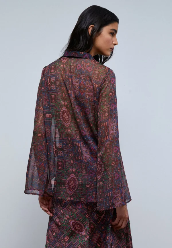 scalperscompany Camisa Print Etnico-Mujer Coleccion
