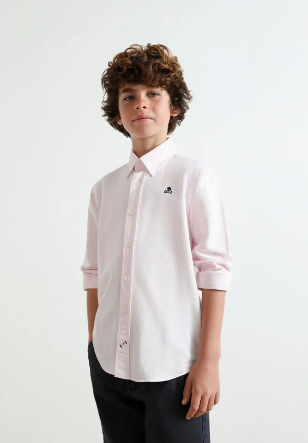 scalperscompany Camisa Rayas Calavera Contraste-Niños Camisas