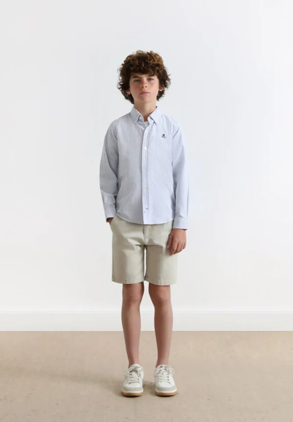 scalperscompany Camisa Rayas Calavera Contraste-Niños Camisas