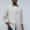 scalperscompany Camisa Rayas Calavera Tapeta-Hombre Camisas