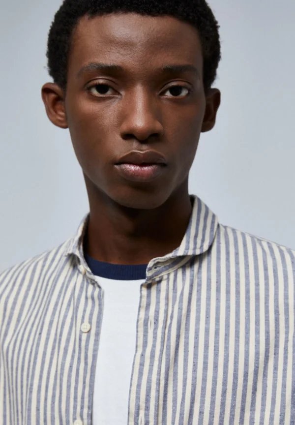 scalperscompany Camisa Rustica Rayas-Hombre Camisas