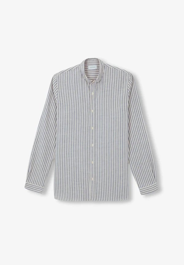 scalperscompany Camisa Rustica Rayas-Hombre Camisas