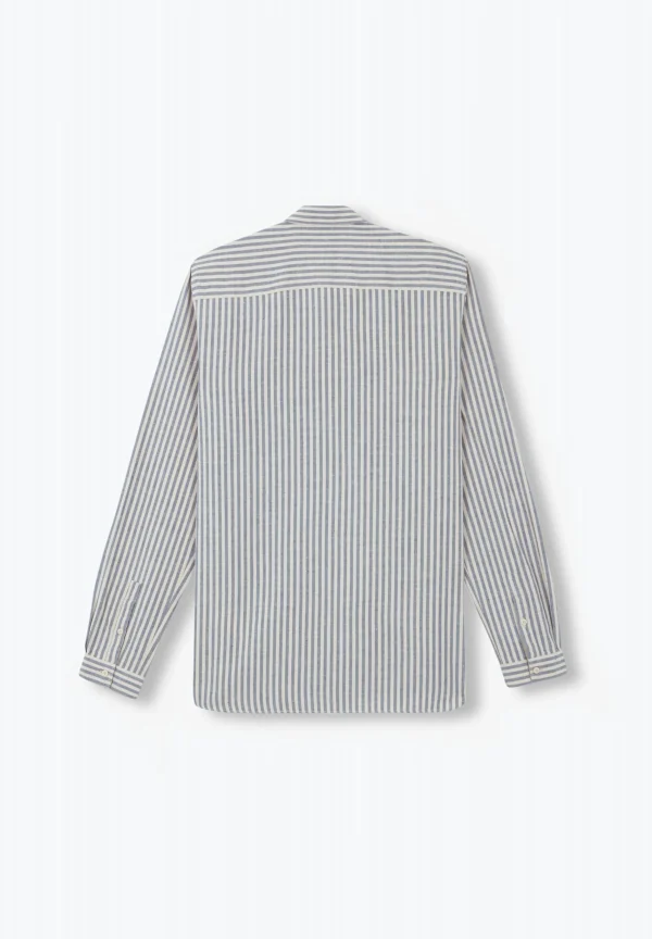scalperscompany Camisa Rustica Rayas-Hombre Camisas