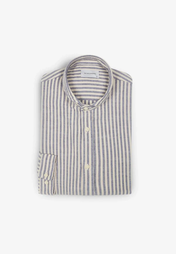 scalperscompany Camisa Rustica Rayas-Hombre Camisas