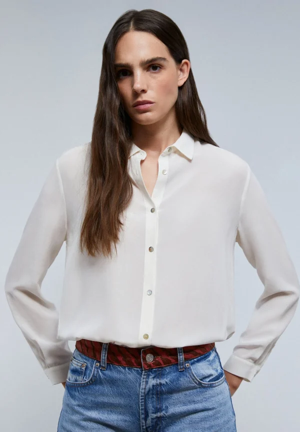 scalperscompany Camisa Seda-Mujer Camisas Y Blusas