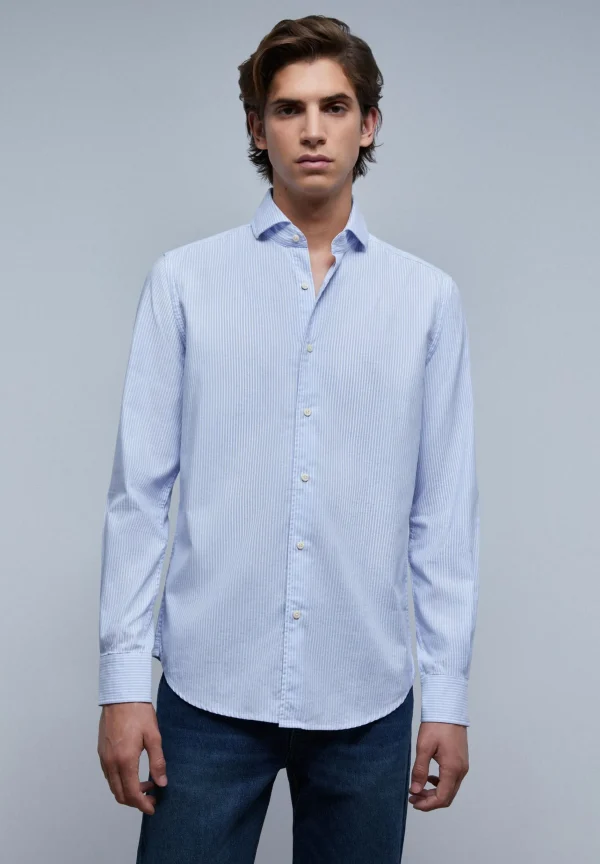 scalperscompany Camisa Vestir Basica-Hombre Camisas