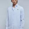 scalperscompany Camisa Vestir Calavera Contraste-Hombre Camisas