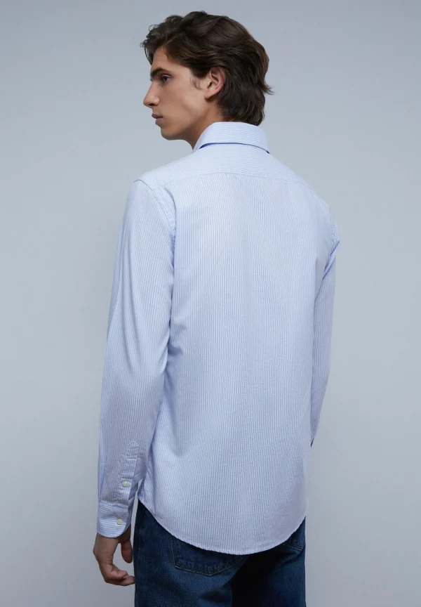 scalperscompany Camisa Vestir Calavera Contraste-Hombre Camisas