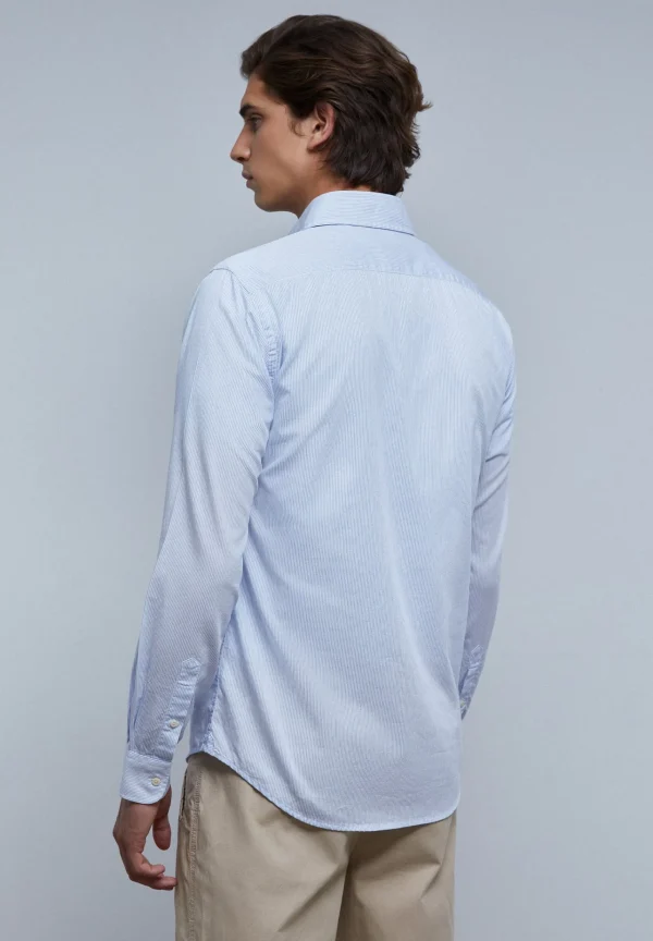 scalperscompany Camisa Vestir Calavera Contraste-Hombre Camisas