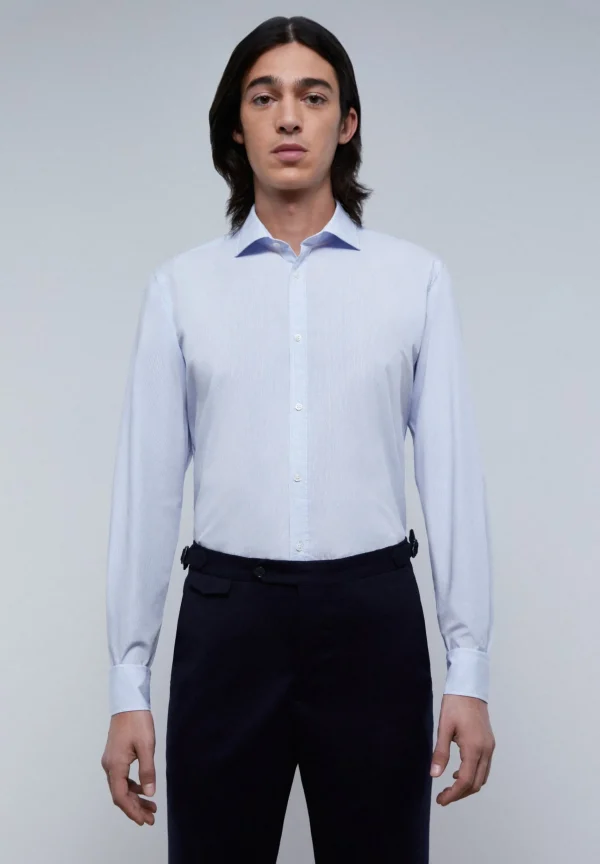 scalperscompany Camisa Vestir Clasica Slim Fit-Hombre Camisas