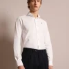 scalperscompany Camisa Vestir Lisa Calavera Contraste-Hombre Camisas