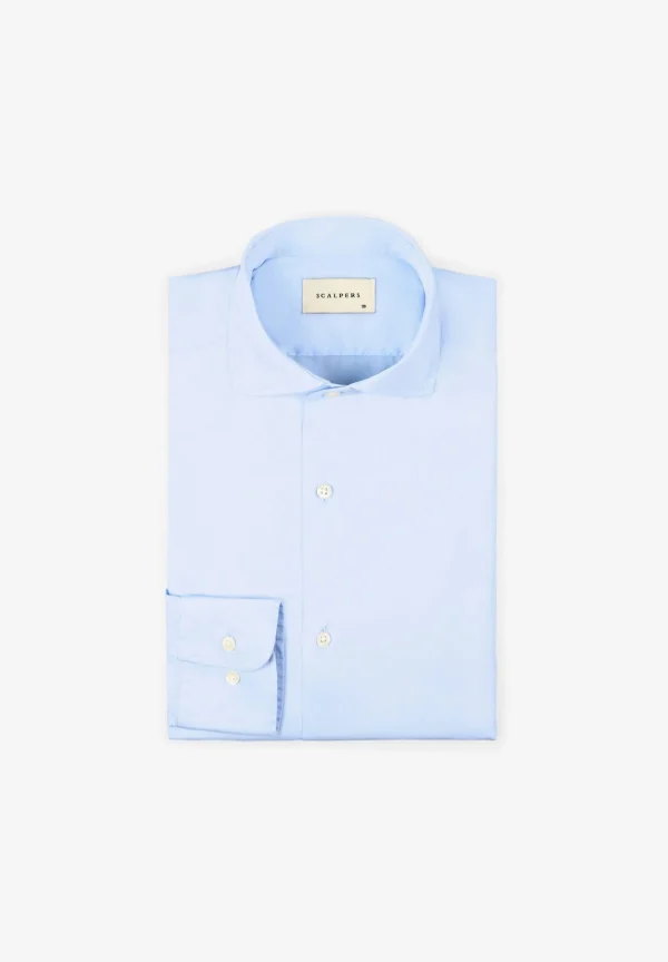 scalperscompany Camisa Vestir Puno Clasico-Hombre Camisas