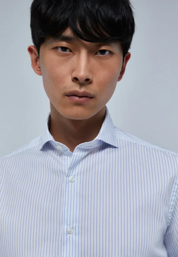 scalperscompany Camisa Vestir Puno Clasico-Hombre Camisas