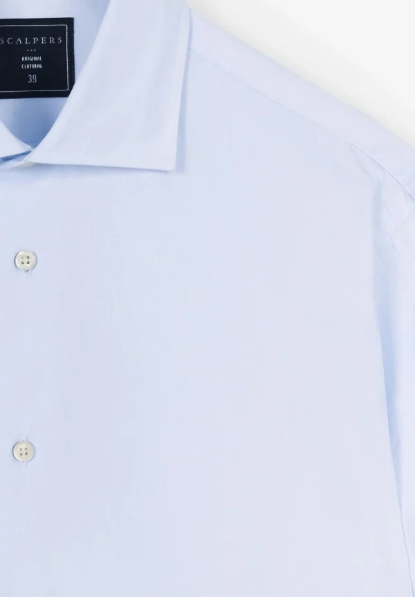 scalperscompany Camisa Vestir Puno Mixto-Hombre Camisas