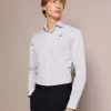 scalperscompany Camisa Vestir Rayas Calavera Contraste-Hombre Camisas