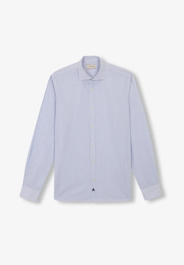 scalperscompany Camisa Vestir Rayas Slim Fit-Hombre Camisas