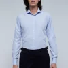 scalperscompany Camisa Vestir Rayas Slim Fit-Hombre Camisas