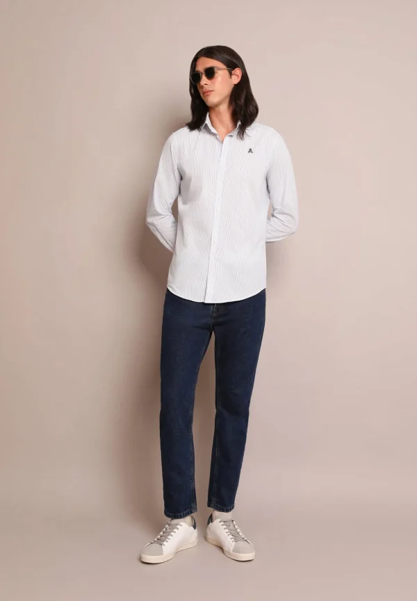 scalperscompany Camisa Vestir Slim Fit Calavera-Hombre Camisas