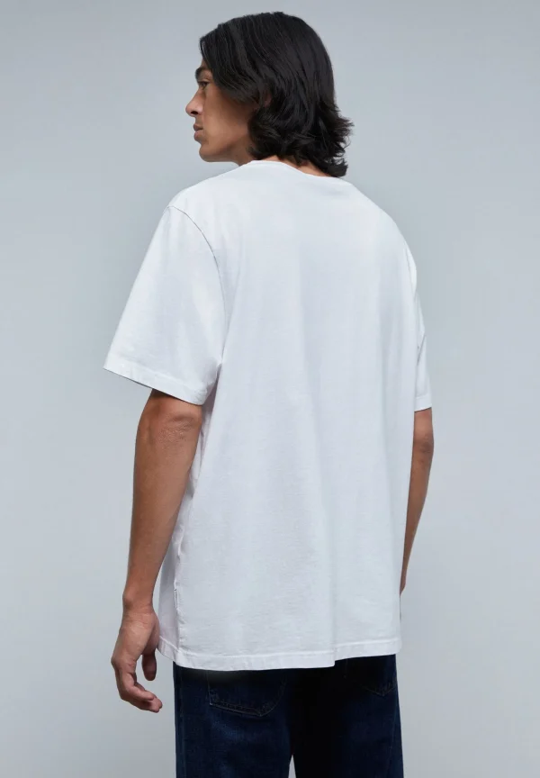 scalperscompany Camiseta Basica Calavera Relaxed Fit-Hombre Camisetas