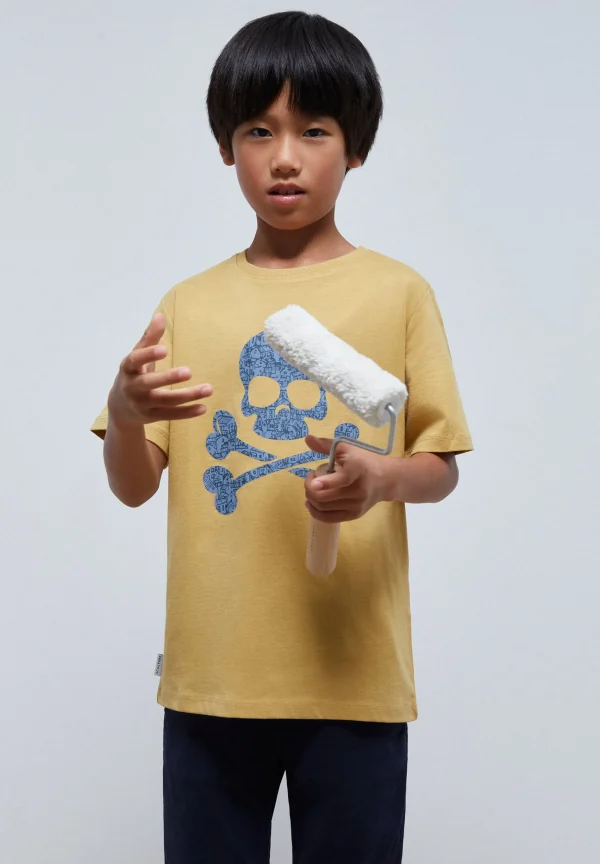 scalperscompany Camiseta Calavera Estampado-Niños Camisetas