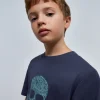 scalperscompany Camiseta Calavera Estampado-Niños Camisetas
