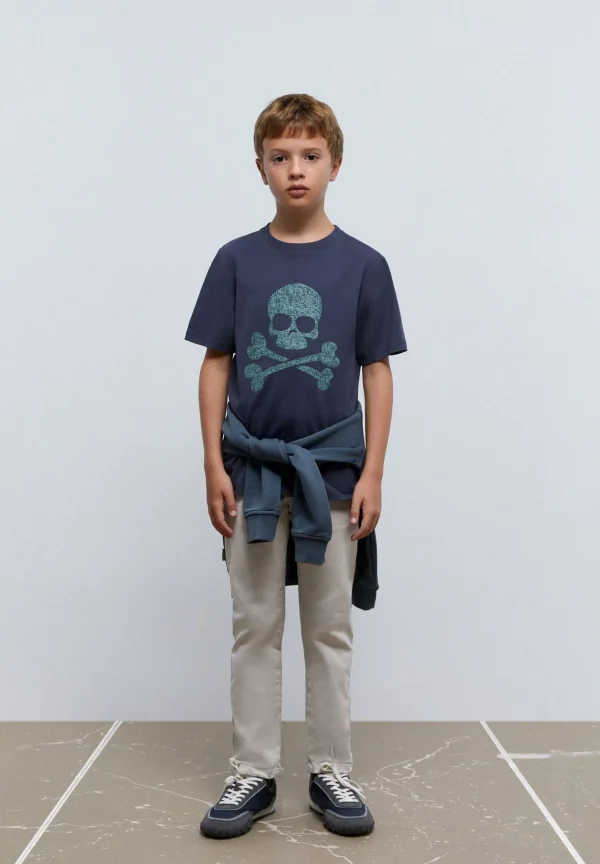 scalperscompany Camiseta Calavera Estampado-Niños Camisetas