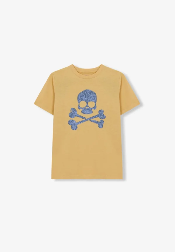 scalperscompany Camiseta Calavera Estampado-Niños Camisetas