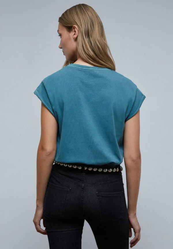 scalperscompany Camiseta Calavera Lurex-Mujer Camisetas Y Tops