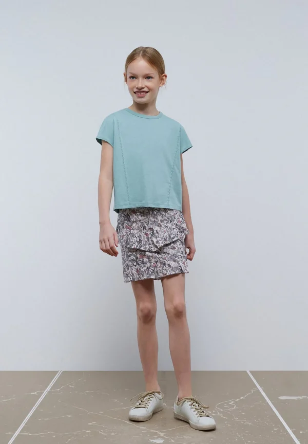 scalperscompany Camiseta Costura Calavera Trasera-Niños Mini Me