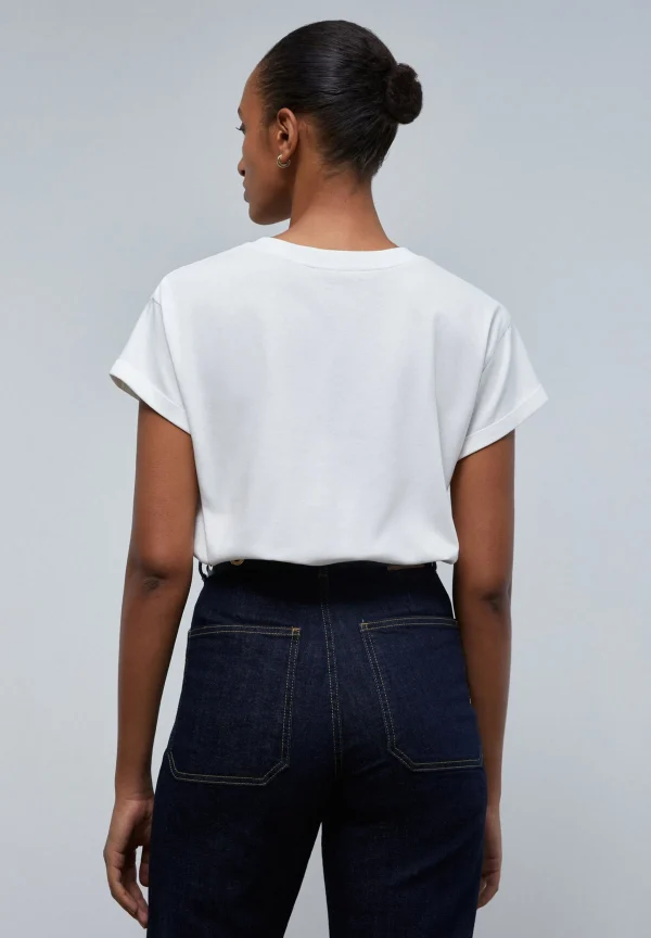 scalperscompany Camiseta Cuello Pico Logo-Mujer Camisetas Y Tops